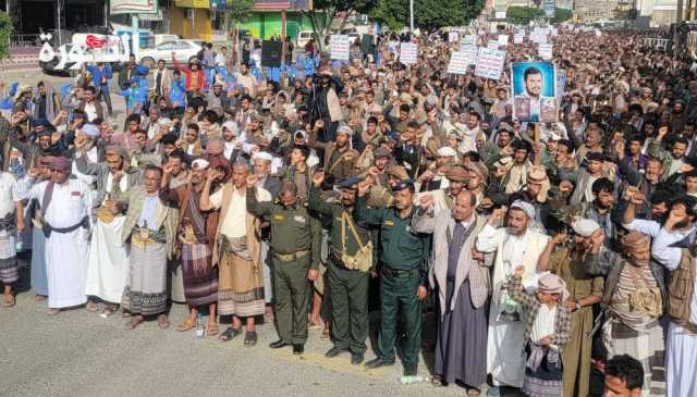 مسيرات حاشدة في البيضاء ثباتا مع غزة في مواجهة جريمة الإبادة والتجويع
