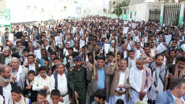 230 مسيرة حاشدة في حجة نصرة لغزة وتنديدا بالعدوان الصهيوني على إيران