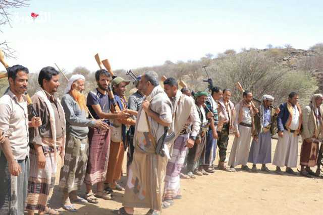 قافلة وزيارة عيدية لشعبة التعبئة العامة بالحديدة للمرابطين بمحافظة البيضاء