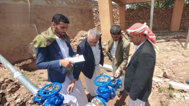 الاطلاع على سير العمل بفرع مؤسسة المياه في شبام كوكبان بالمحويت