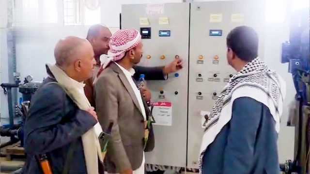 تفقد سير العمل بمشروع تنقية مياه الشرب في مدينة خمر
