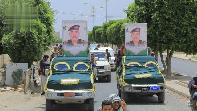 تشييع جثمان المقدم أحمد شرويد في صعدة