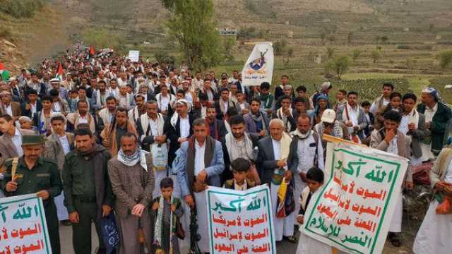 267 مسيرة حاشدة في حجة تجديداً للعهد بمواصلة الثبات مع غزة