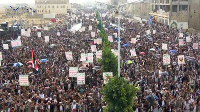 عمران تحتشد في 106 مسيرات ثباتاً مع غزة وتأكيداً على الجاهزية في مواجهة العدو