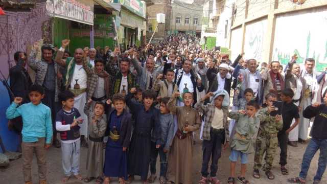 وقفات حاشدة في محافظة صنعاء تضامناً مع غزة وتأكيداً على الثبات