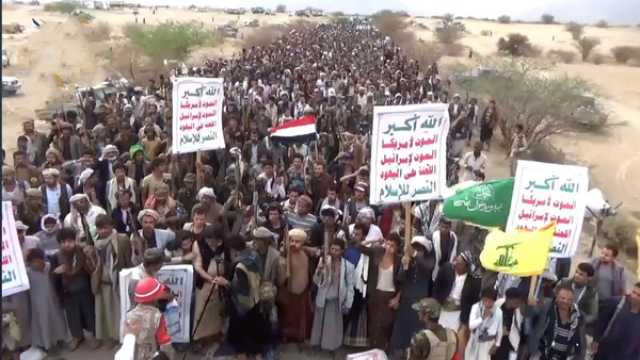 18 مسيرة حاشدة في مأرب تضامناً وإسناداً لغزة