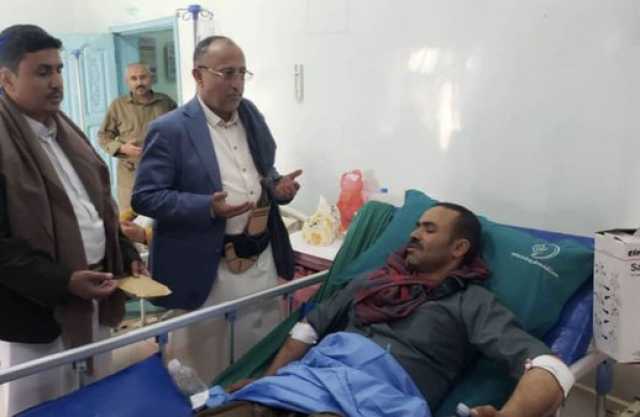 البراشي يطمئن على الحالة الصحية للمصابين من رجال شرطة مرور الطرق