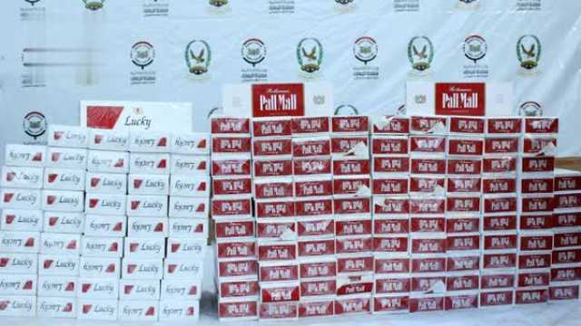 إحباط 3 عمليات تهريب سجائر وشيش إلكترونية وأغذية علاجية في مركز الراهدة الجمركي