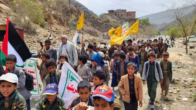مسير طلابي في كشر بحجة نصرة للشعب الفلسطيني
