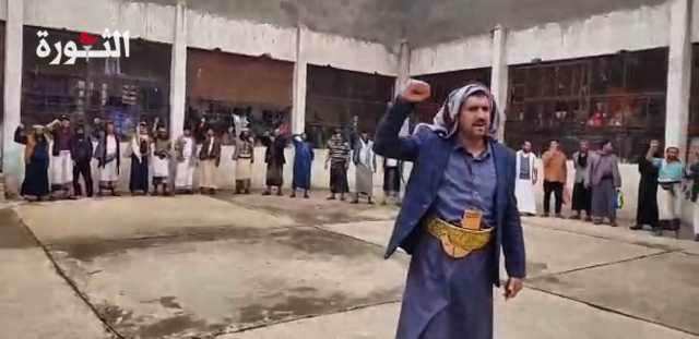 وقفة تضامنية لنزلاء الإصلاحية في رداع مع أبناء فلسطين