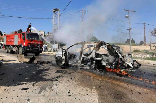 مسيرة صهيونية تقصف سيارة في بلدة تول جنوب لبنان
