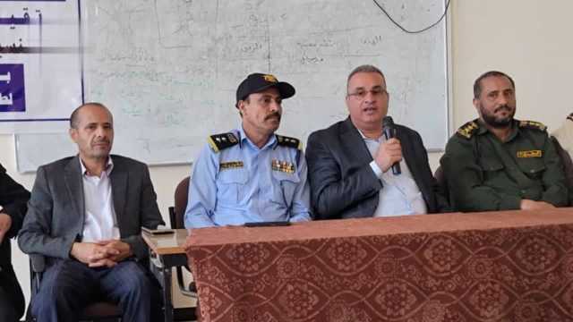 فعالية توعوية بالسلامة المرورية لطلاب جامعة المحويت