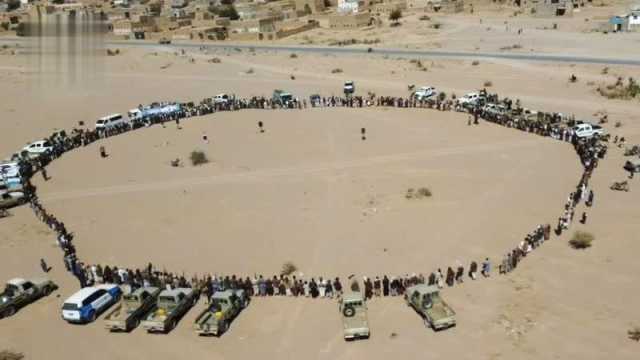 لقاء موسع لقبائل المطمة في الجوف تأكيدا على استمرار النفير والوفاء لدماء الشهداء