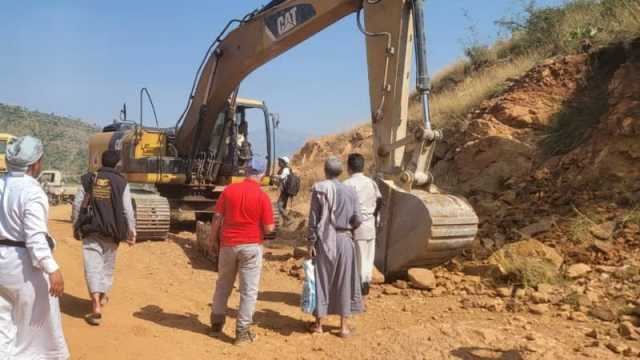 تدشين أعمال توسعة طريق في الخبت بالمحويت