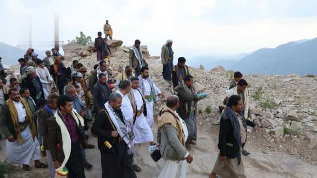 بادر والصوفي والشامي يطلعون على سير تنفيذ عدد من المشاريع في مديرية قارة بحجة