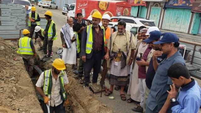 تفقد سير العمل في المرحلة الثانية من مشروع المياه في مدينة البيضاء