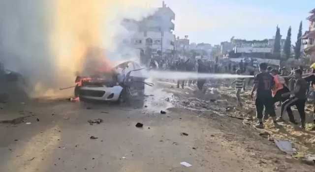 إصابة 4 فلسطينيين في قصف صهيوني على مخيم النصيرات وسط غزة