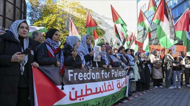 مظاهرة في برلين تضامناً مع فلسطين وتنديداً بالإبادة الجماعية في غزة