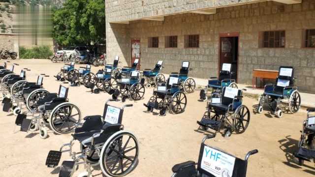 تدشين مشروع توزيع أجهزة تعويضية للأشخاص ذوي الإعاقة في خيران المحرق بحجة