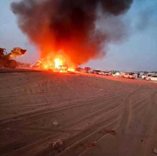 وفاة 13 شخصاً في حادث مروع على طريق مأرب – العبر