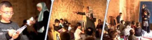 رساله من تحت الانقاض ..معلمون نازحون يعيدون الحياة لغزة