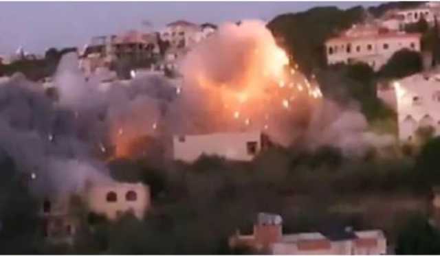 سقوط قذائف مدفعيه تابعة للعدو الاسرائيلي على حرج بلدة يارون جنوب لبنان