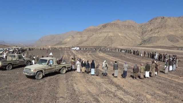 قبائل المحجزة في مأرب يعلنون النفير العام والجهوزية