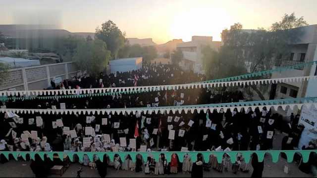 فعالية ثقافية ووقفة للهيئة النسائية في صعدة بذكرى سنوية الشهيد