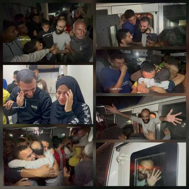 وصول 4 أسرى محررين إلى مستشفى شهداء الأقصى