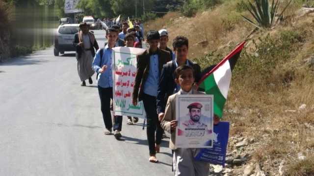 مسير طلابي في حجة بالذكرى السنوية للشهيد