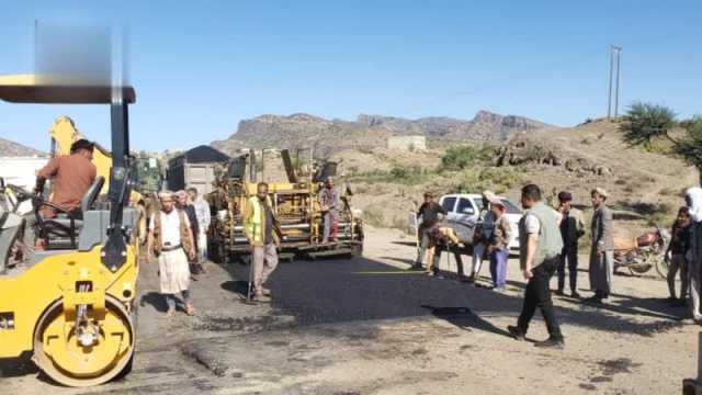 تفقد سير أعمال الصيانة والترميم في طريق بني عون بشرعب السلام