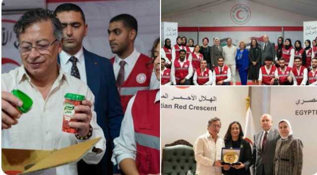 الرئيس الكولومبي يشارك في تعبئة المساعدات الإنسانية لغزة