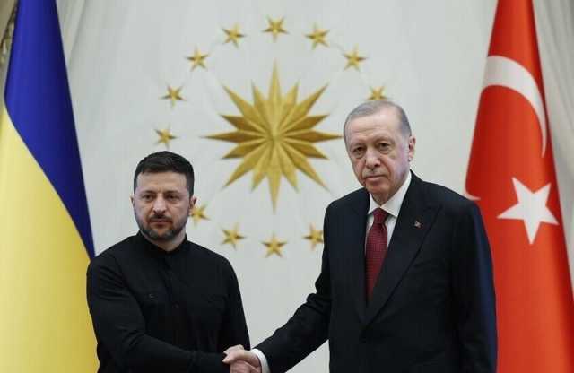 الرئيس التركي يجري محادثات مع نظيره الأوكراني في أنقرة