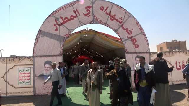 افتتاح معرض صور شهداء حي المطار في بني الحارث