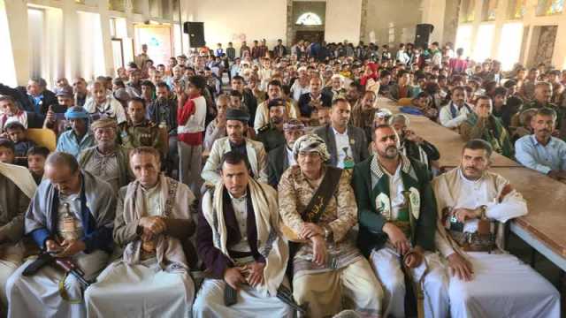 فعالية خطابية في الخبت بالمحويت بالذكرى السنوية للشهيد