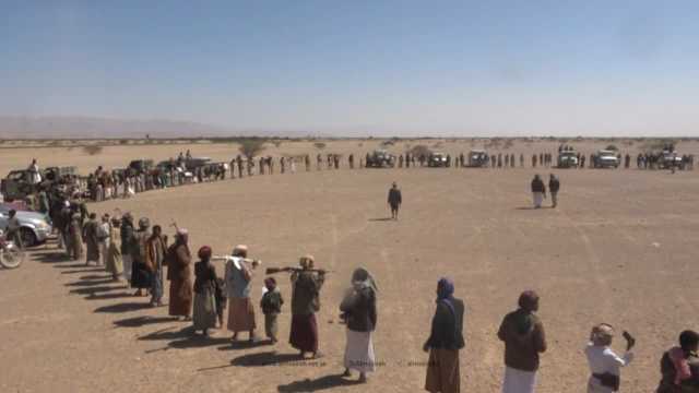 وقفة مسلحة لأحفاد بلال في الجوف وفاءً للشهداء وإعلانا للجهوزية