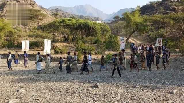 مسير لعدد من خريجي دورات “طوفان الأقصى” في بكيل المير بحجة