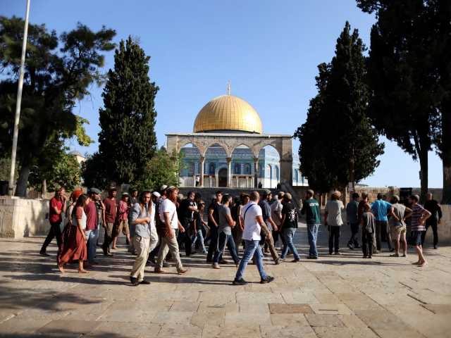 مستوطنون يدنسون باحات الأقصى