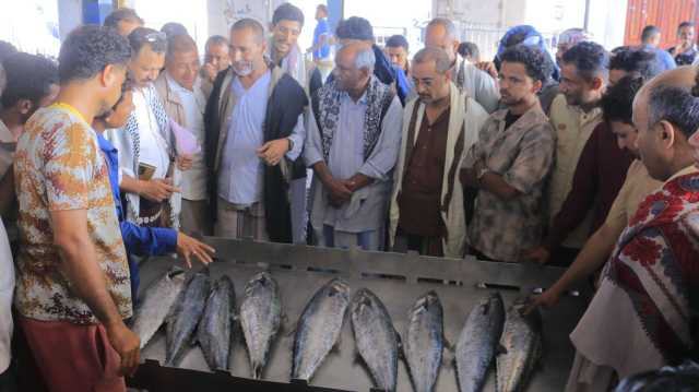 تدشين العمل بالميازين الإلكترونية في مراكز الإنزال السمكي بالحديدة