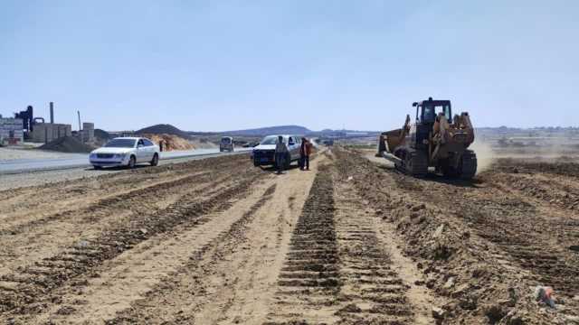 بدء توسعة مقطع رصابة في طريق ذمار – صنعاء