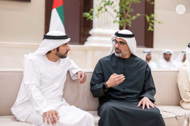 ولي عهد أبوظبي يستقبل ولي عهد دبي ويتبادلان الأحاديث الأخوية الودية