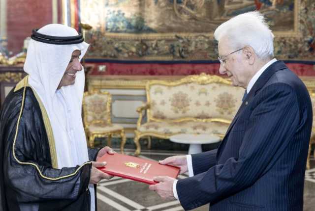 سفير الإمارات يقدم أوراق اعتماده إلى رئيس إيطاليا