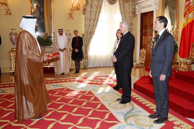 سفير الإمارات يقدم أوراق اعتماده إلى الأمير المشارك لإمارة أندور