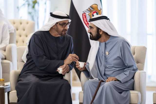 رئيس الدولة يستقبل محمد بن راشد ويبحثان قضايا الوطن والمواطن
