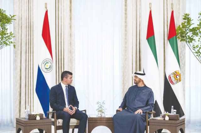 رئيس الدولة ورئيس الباراغواي يبحثان تعزيز علاقات التعاون بين البلدين