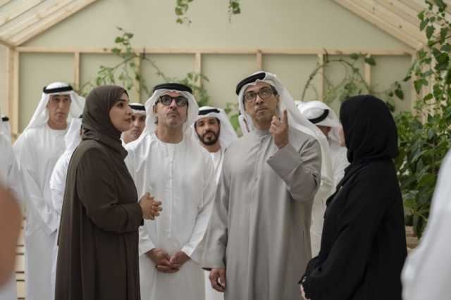 منصور بن زايد وهزاع بن زايد يشهدان انطلاق النسخة الأولى من المؤتمر والمعرض الزراعي الإماراتي في العين