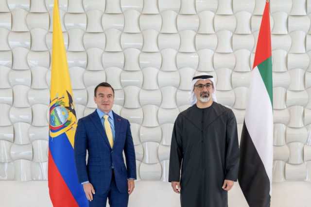 خالد بن محمد بن زايد ورئيس الإكوادور يبحثان تعزيز العلاقات الثنائية