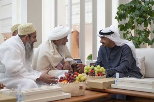 رئيس الدولة يستقبل سلطان طائفة البهرة