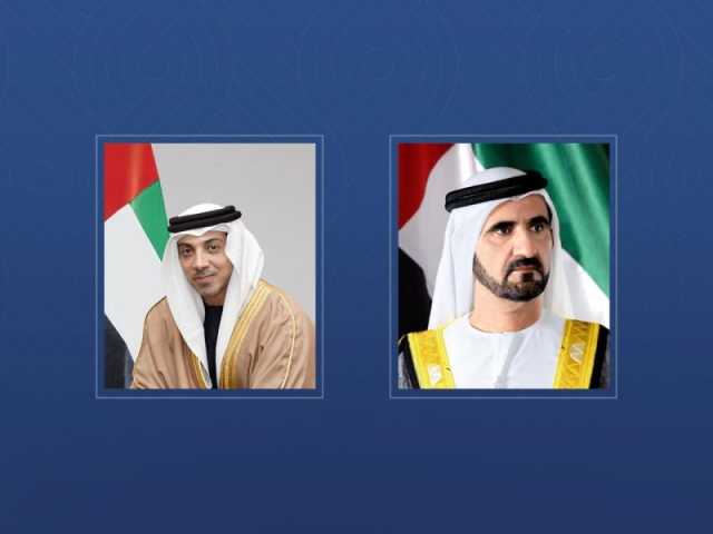 ‎محمد بن راشد ومنصور بن زايد يهنئان رئيس وزراء رومانيا