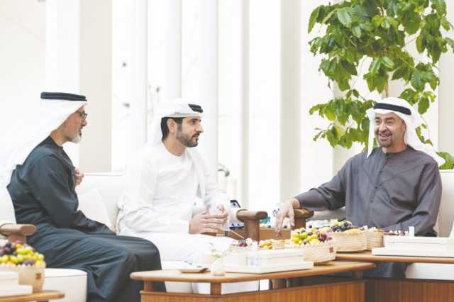 رئيس الدولة يستقبل حمدان بن محمد بن راشد ويستعرضان عدداً من موضوعات شؤون الوطن والمواطن
